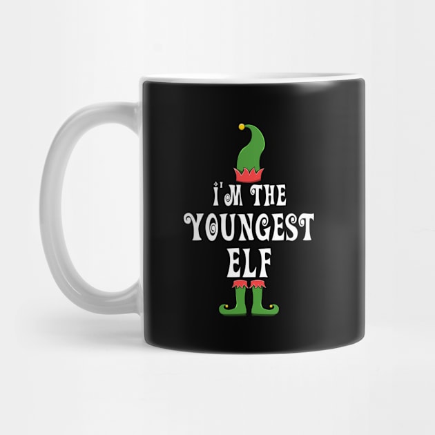 Youngest Elf Costume for Matching Family Christmas Group by jkshirts